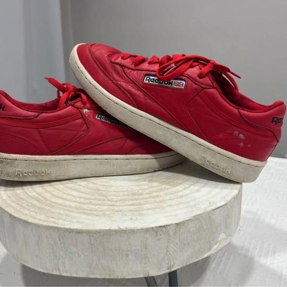 Reebok Club C 85 SO Primal Red Sneakers Mens Size 11 Tennis Shoes Classic BS5212